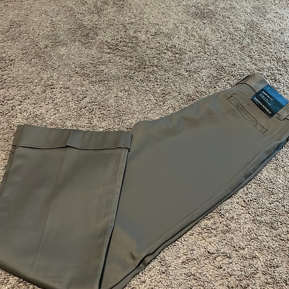 Cuffed Martin fit banana republic pants